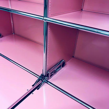 USM Regal, Rosa mit 2 Klapptüren, neuwertig