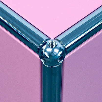 USM Regal, Rosa mit 2 Klapptüren, neuwertig