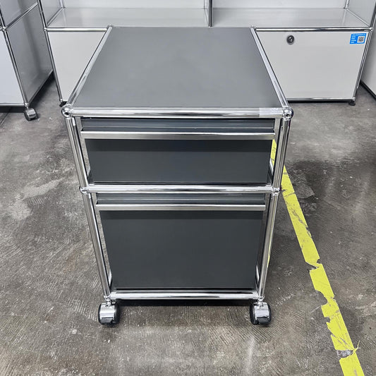 USM Rollkorpus, Anthrazitgrau, A4, A6 Schubladen