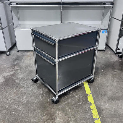 USM Rollkorpus, Anthrazitgrau, A4, A6 Schubladen