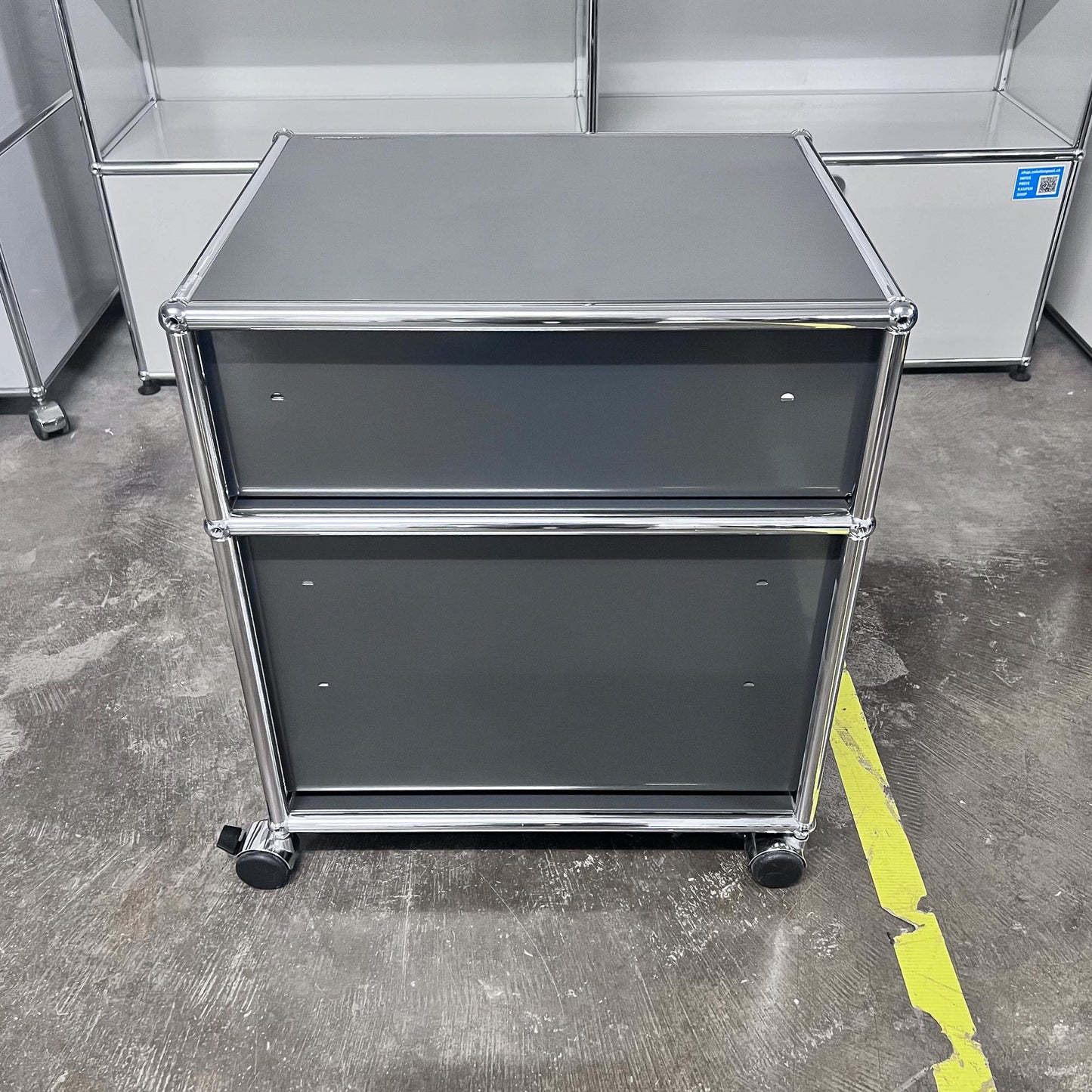 USM Rollkorpus, Anthrazitgrau, A4, A6 Schubladen