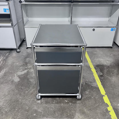 USM Rollkorpus, Anthrazitgrau, A4, A6 Schubladen