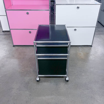 USM Rollkorpus, Graphitschwarz, A4, A6 Schubladen, Q2