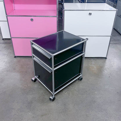 USM Rollkorpus, Graphitschwarz, A4, A6 Schubladen, Q2