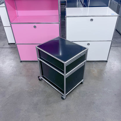 USM Rollkorpus, Graphitschwarz, A4, A6 Schubladen, Q2