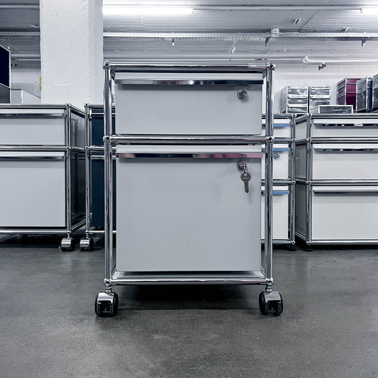 USM Rollkorpus, Lichtgrau, A4, A6 Schubladen, Q2