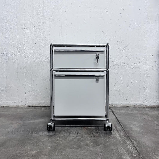 USM Rollkorpus, Lichtgrau, A4, A6 Schubladen