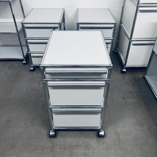 USM Rollkorpus, Lichtgrau, 2xA5, A7 Schubladen