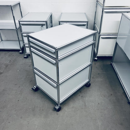 USM Rollkorpus, Lichtgrau, 2xA5, A7 Schubladen