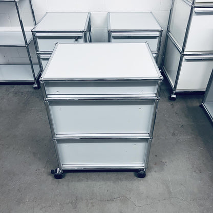 USM Rollkorpus, Lichtgrau, 2xA5, A7 Schubladen