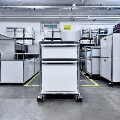 USM Rollkorpus, Reinweiss, A4, A6 Schubladen, Q1