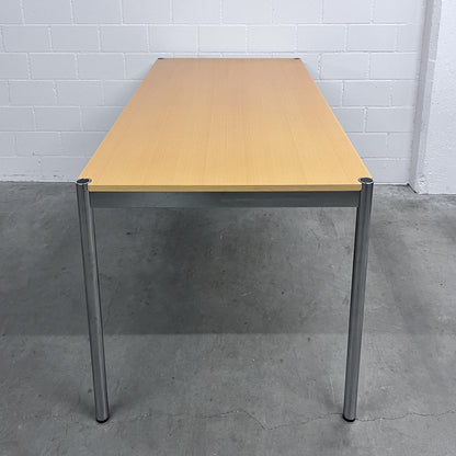 USM Tisch, Buche furniert, 150x75cm, Q3