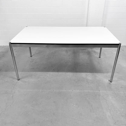 USM Tisch, Kunstharz Perlgrau, 175x100cm, Q1