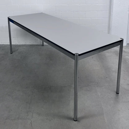 USM Tisch, Resopal hellgrau, 175x75cm, Q1
