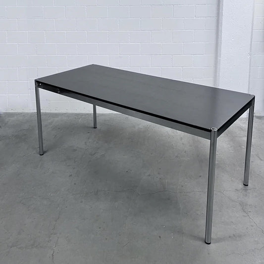 USM Tisch, Resopal Schwarz, 175x75cm, Q2