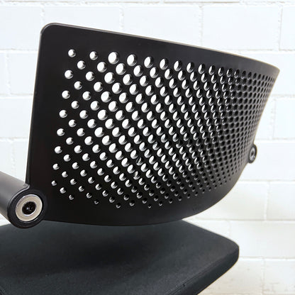 Vitra Visavis 2 Freischwinger Stuhl, Schwarz-Chrom
